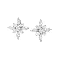 KWIAT, PLATINUM AND DIAMOND CLIP EARRINGS