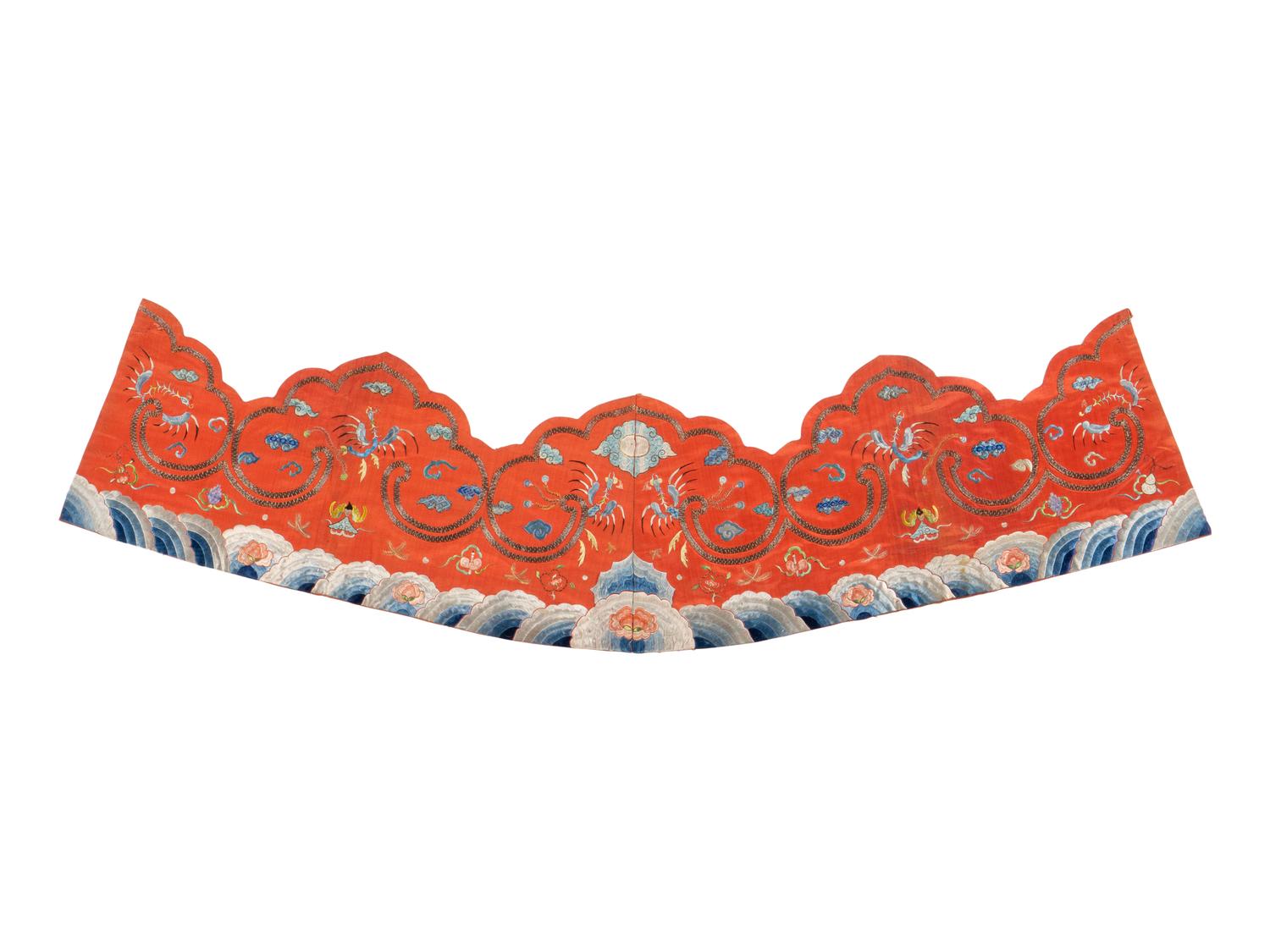RELEASED TO MUSEUM -- A Group of Chinese Embroidered Silk Fragments