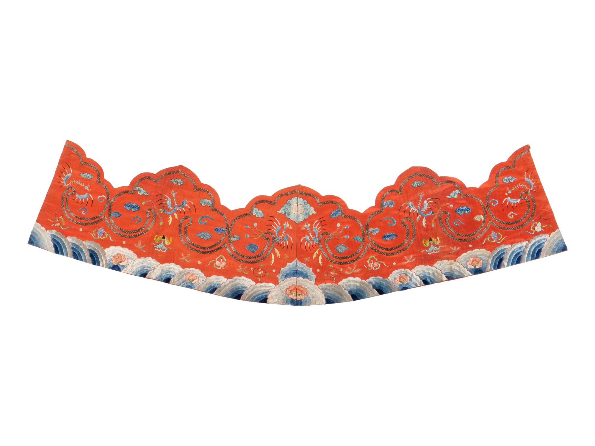 RELEASED TO MUSEUM -- A Group of Chinese Embroidered Silk Fragments