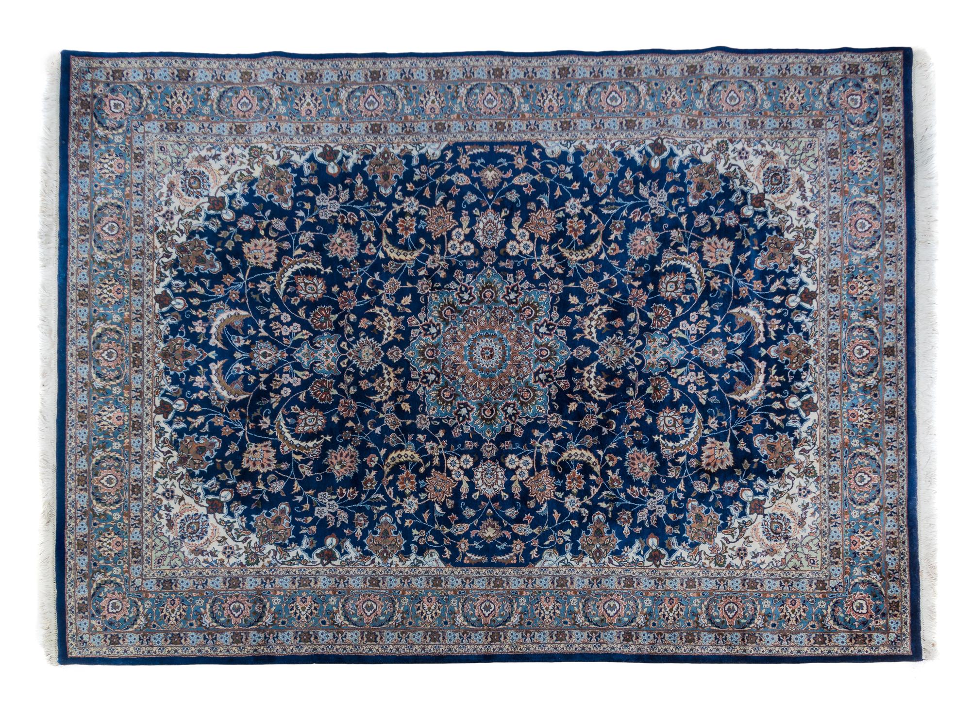 An Indo-Nain Wool Rug 11 feet 2 inches x 8 feet 3 inches. — SECOND HALF 20TH CENTURY