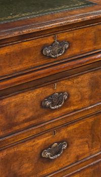 A George III Style Mahogany Pedestal Desk