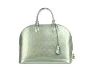 Louis Vuitton Khaki Patent Monogram Alma
