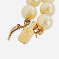 A 14K Yellow Gold, Pearl, Coral, and Diamond Necklace
