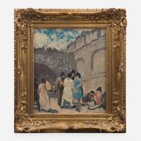Robert Spencer (American, 1879-1931) - Life on the Quai