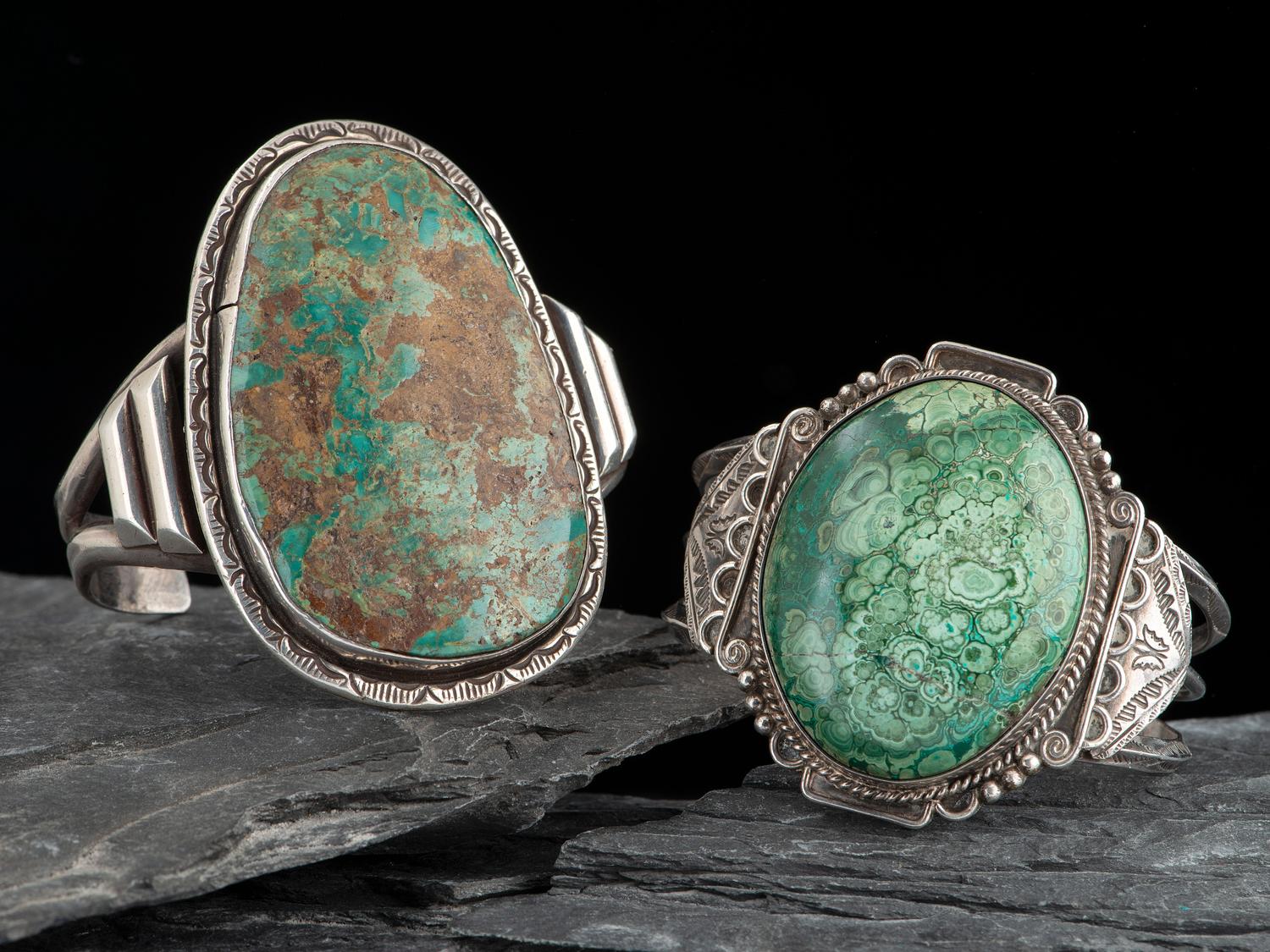 Pair of Navajo Cuff Bracelets