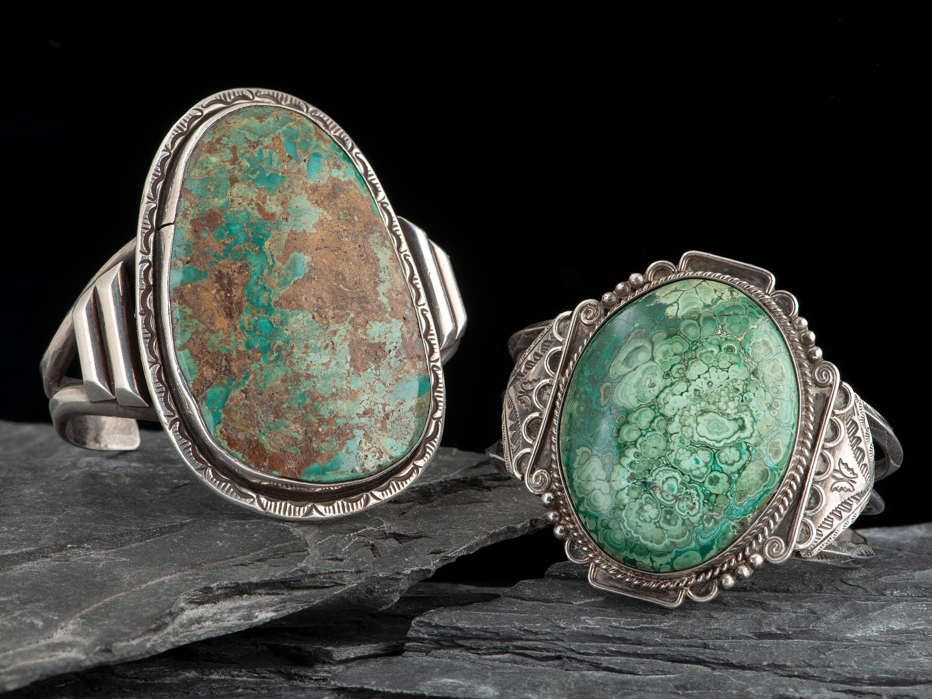 Pair of Navajo Cuff Bracelets