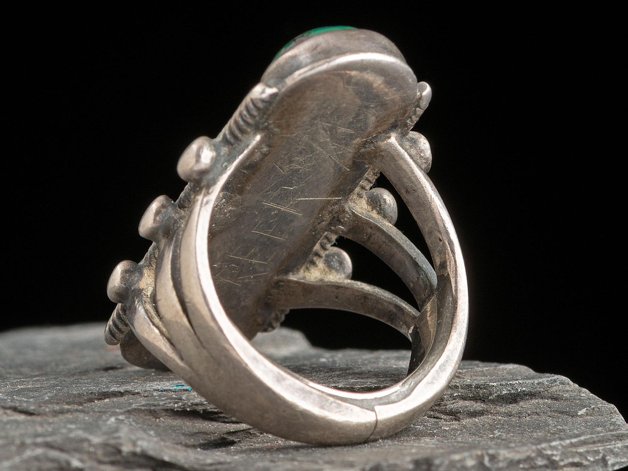 Early Navajo Ingot and Turquoise Ring