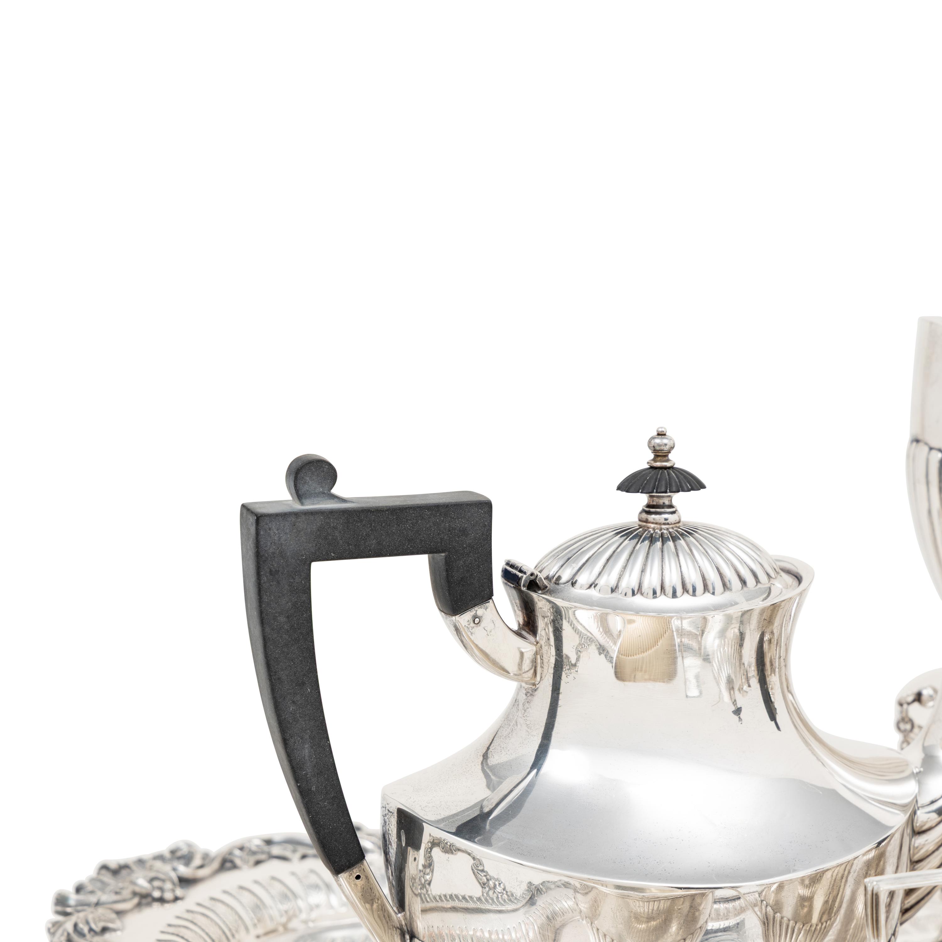 An American Silver Five-Piece Tea and Coffee Service