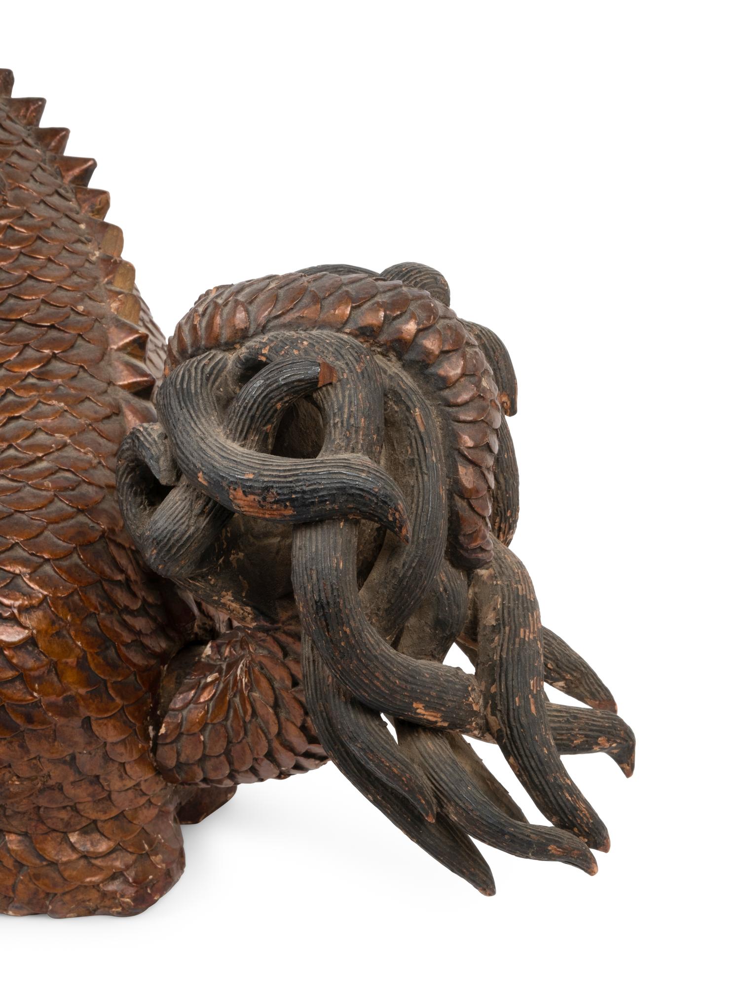 A Pair of Chinese Figures of Mythical Beasts