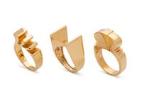 COLLECTION OF YELLOW GOLD RINGS