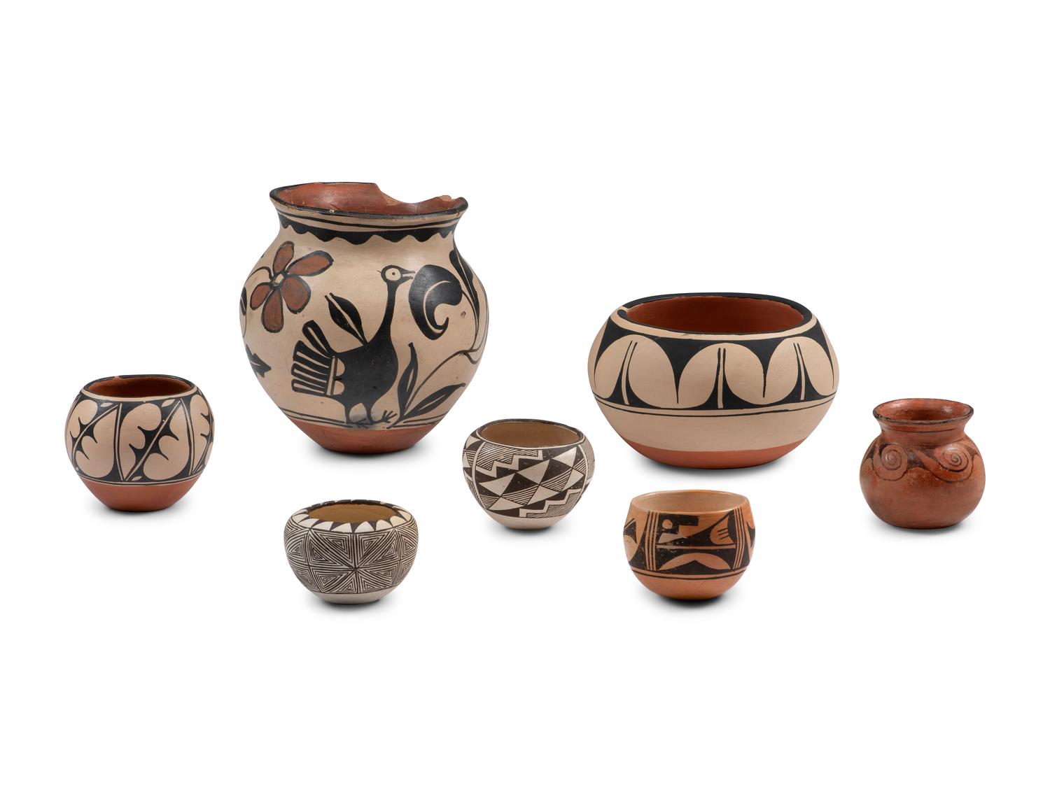 Collection of Pueblo Pottery