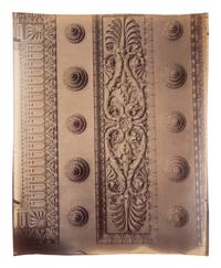 A group of five photographs depicting architectural elements ( Ancien monastère des Bénédictins anglais, 269 rue Saint-Jacques , 1905; Hôtel Gouthières, rue Pierre Bulet 6 , 1905; Porte, L'église Saint-Paul , 1911; Panthéon (porte) , 1911-1912; Saint-Roch - Chaire , 1912)