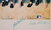 A 500 Home Run Club Signed Autograph Ron Lewis Limited Edition Print (Beckett Authentication Services Letter BAS Certified)