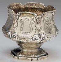 Silver open sugar bowl allcock, allen & co. (c.1840-1855), new york, ny