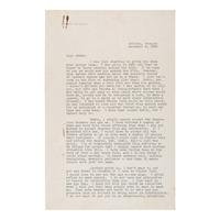 Mitchell, Margaret (1900-1949). Typed letter signed ("Margaret") to Edwin Granberry, Atlanta, 9 December 1936.