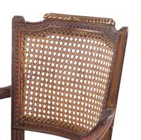 A Louis XVI Style Giltwood Child's Armchair