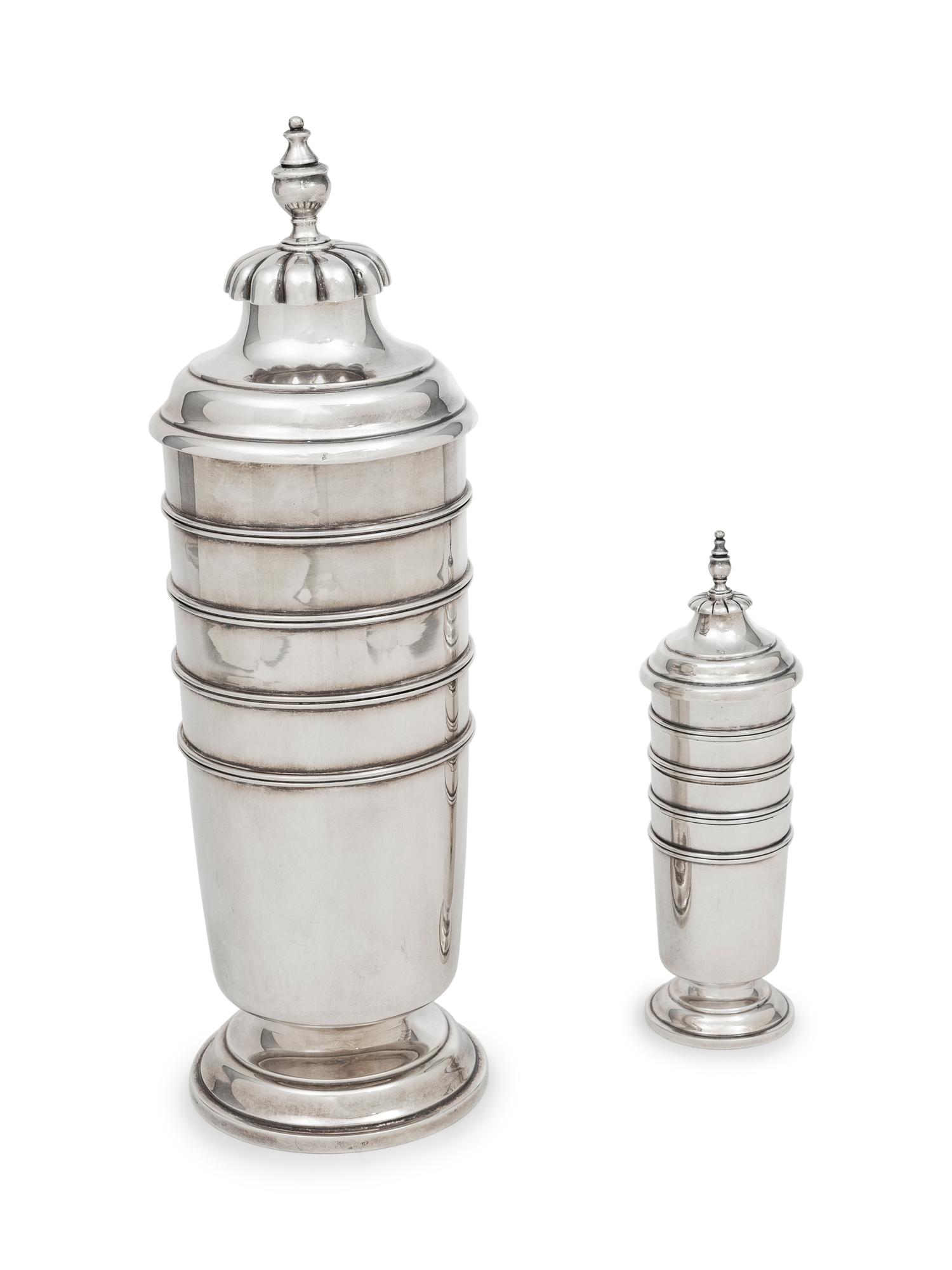 An American Silver Cocktail Shaker Set