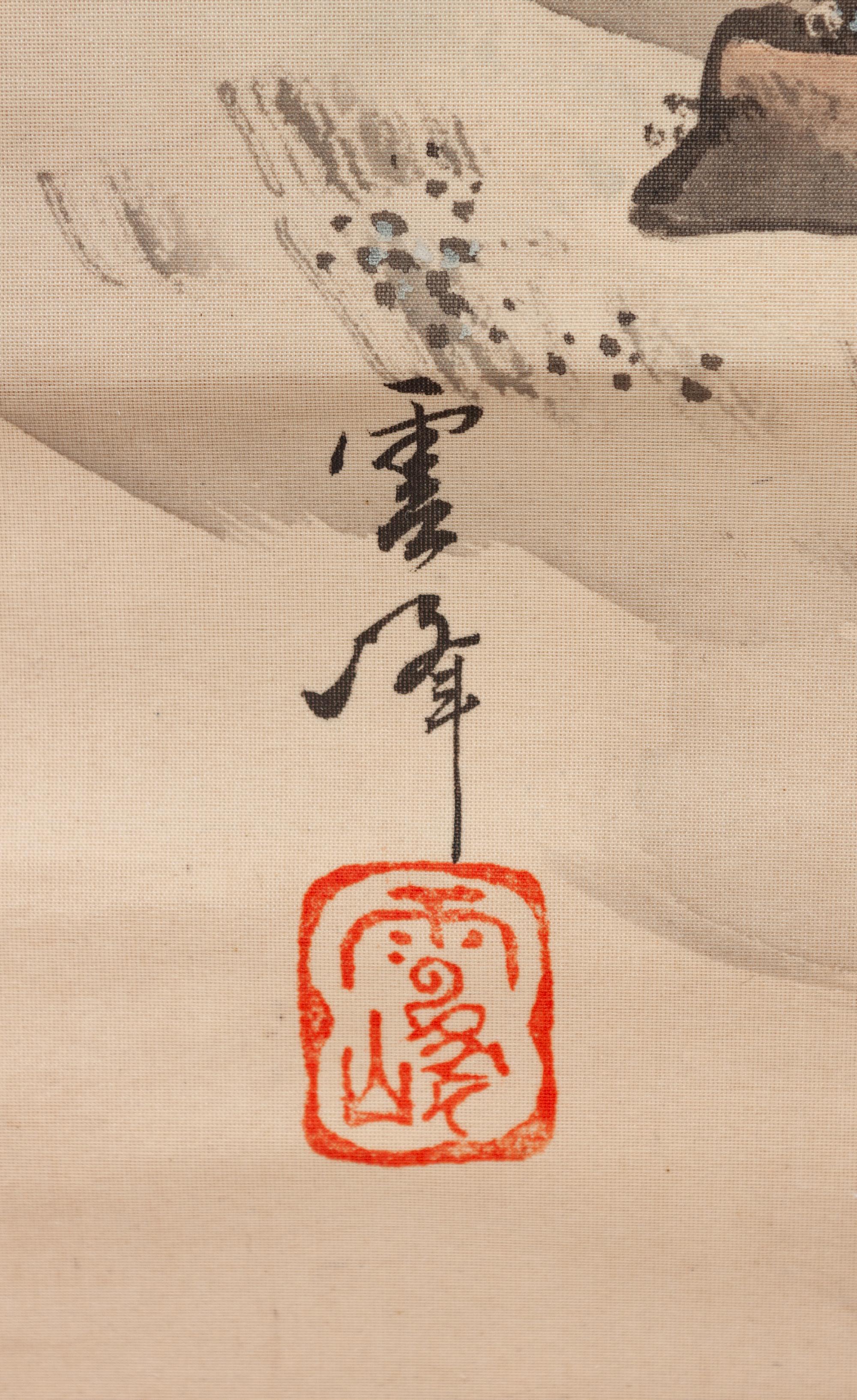 Three Chinese and Japanese Hanging Scrolls