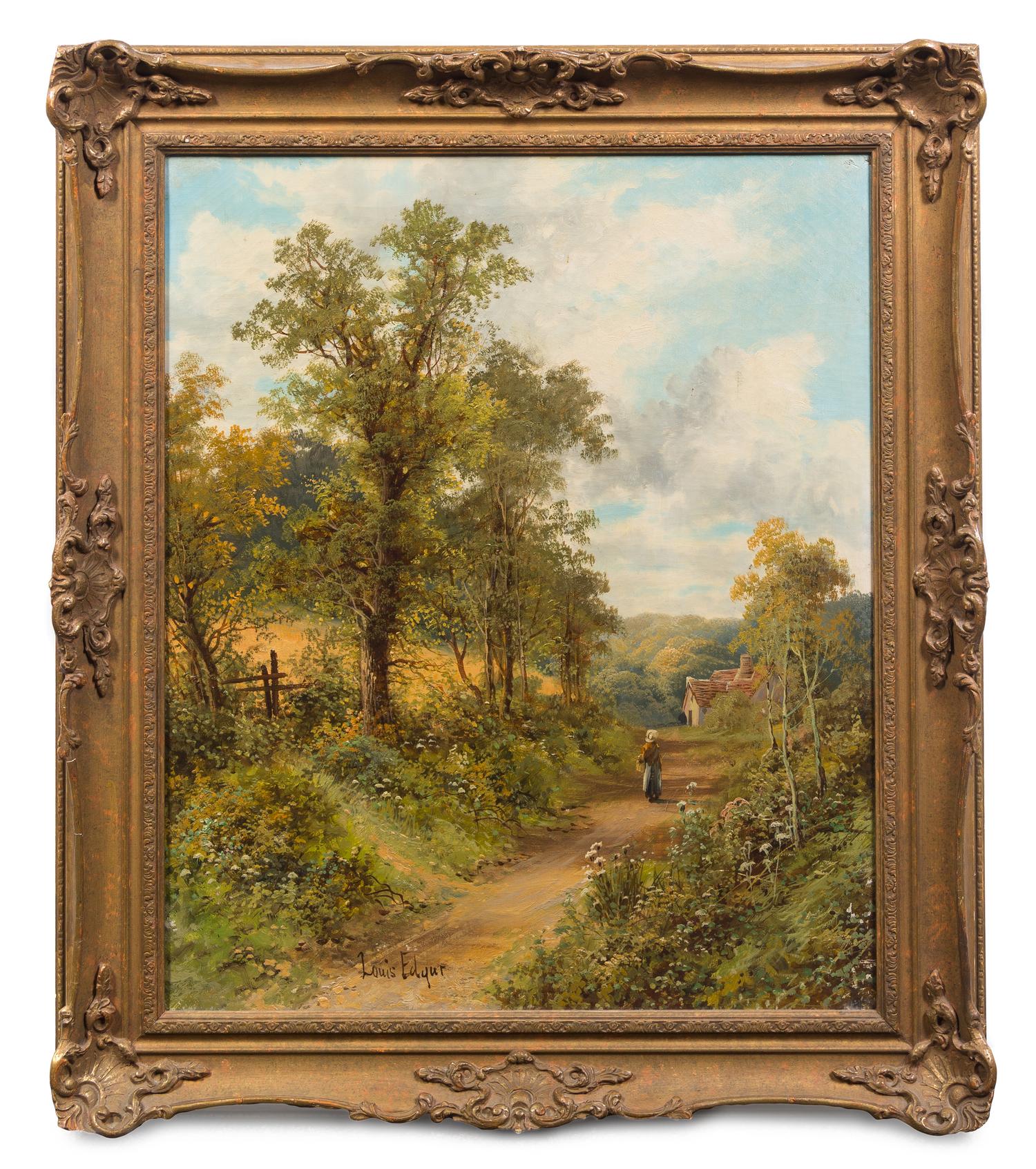Louis Edgar, (20th Century), Cottage and Path