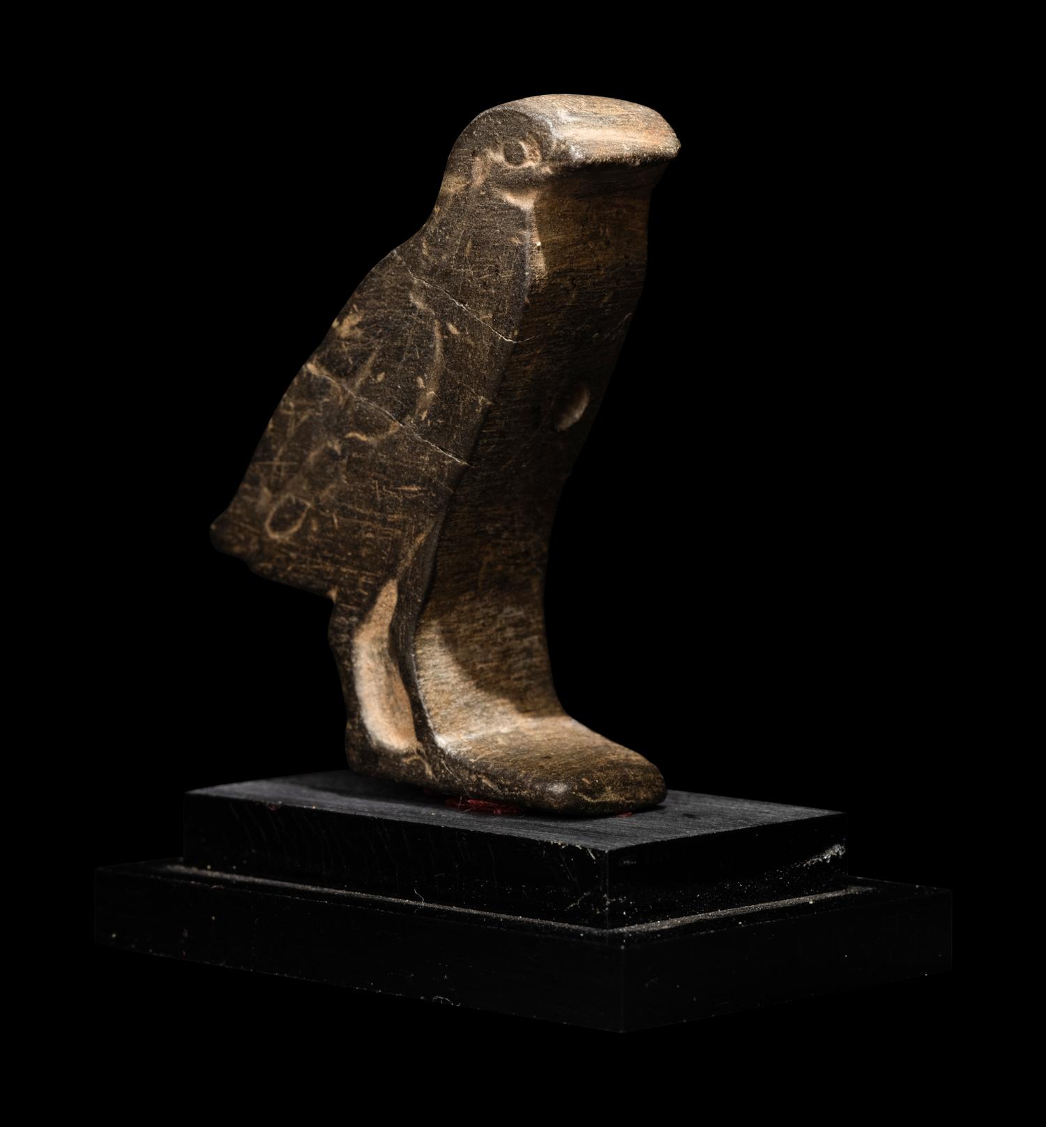 An Egyptian Stone Inlay of the hieroglyph "Hou"