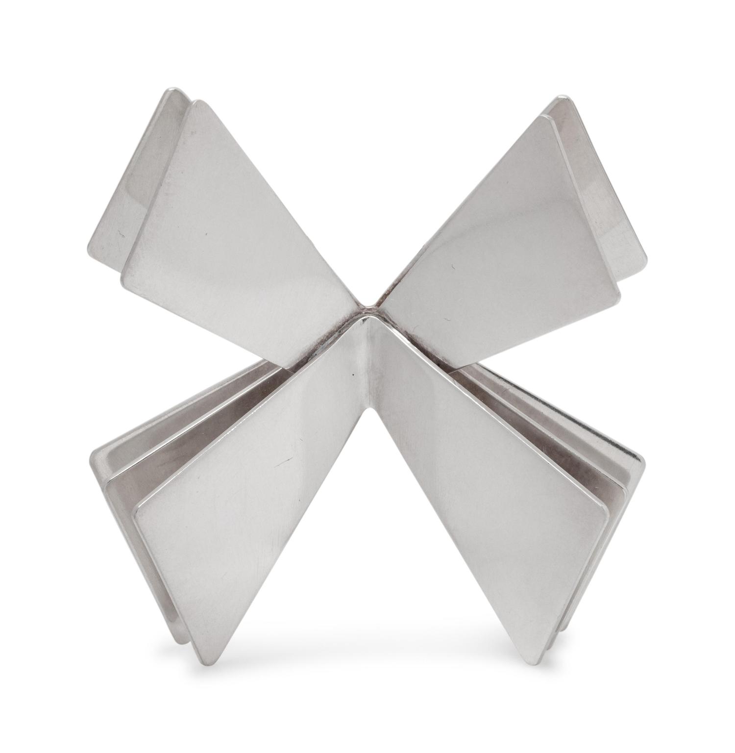 A Modernist Sterling Silver Brooch, Nanna Ditzel for Georg Jensen,