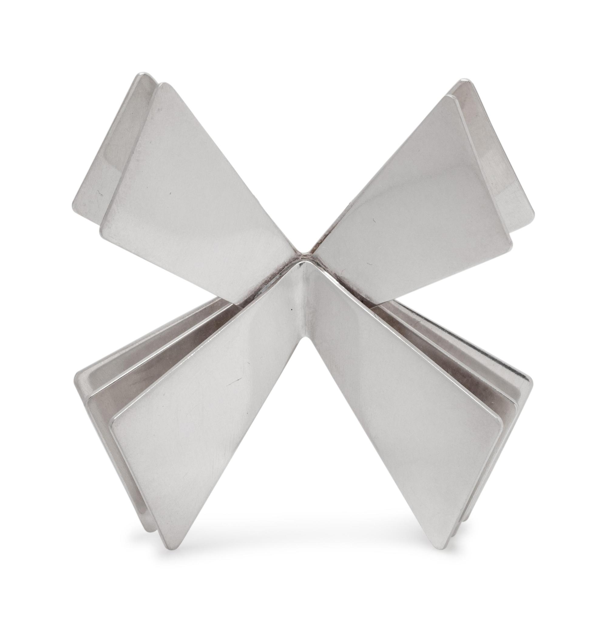 A Modernist Sterling Silver Brooch, Nanna Ditzel for Georg Jensen,