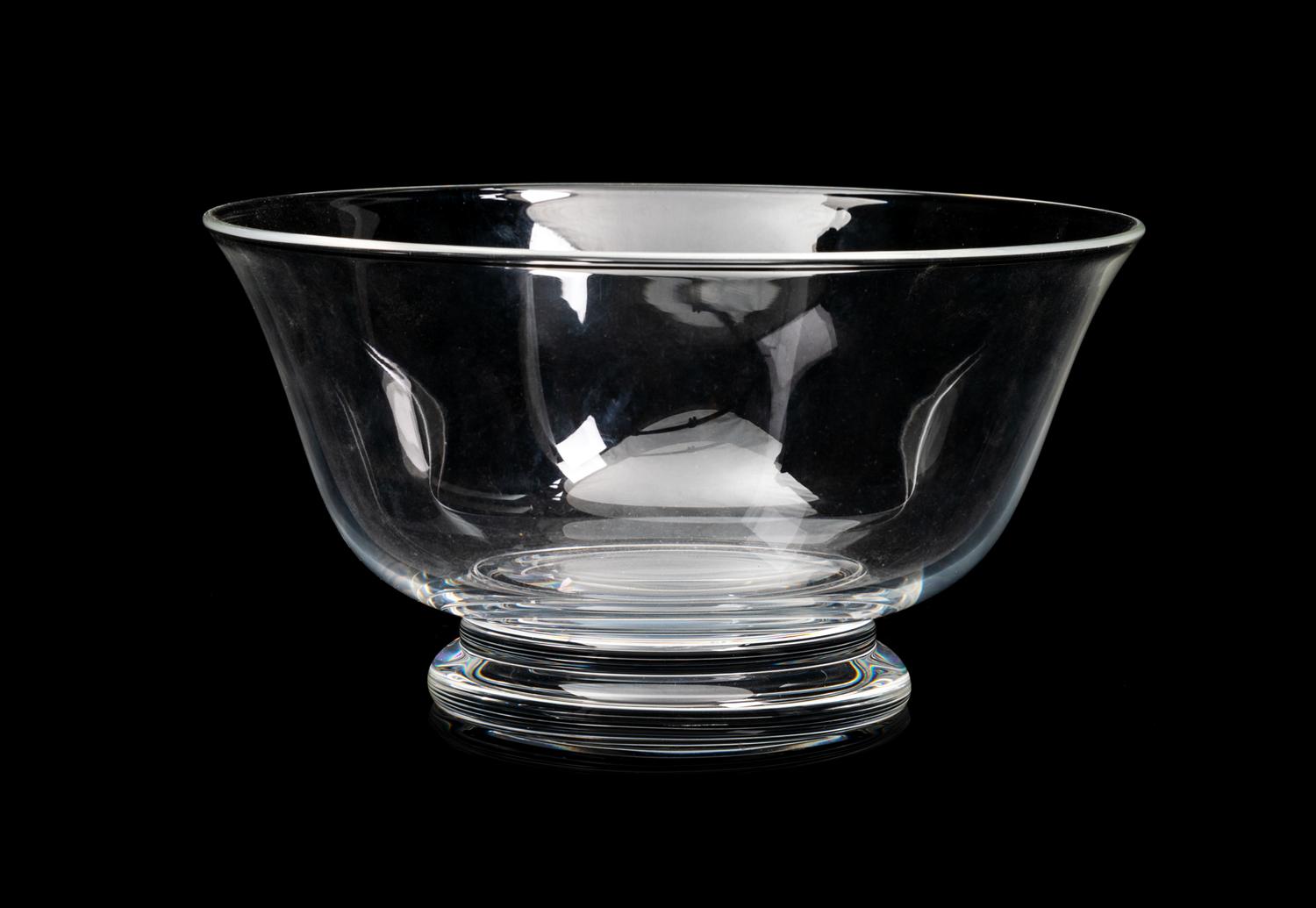 A Steuben Footed Bowl Diameter 8 inches.