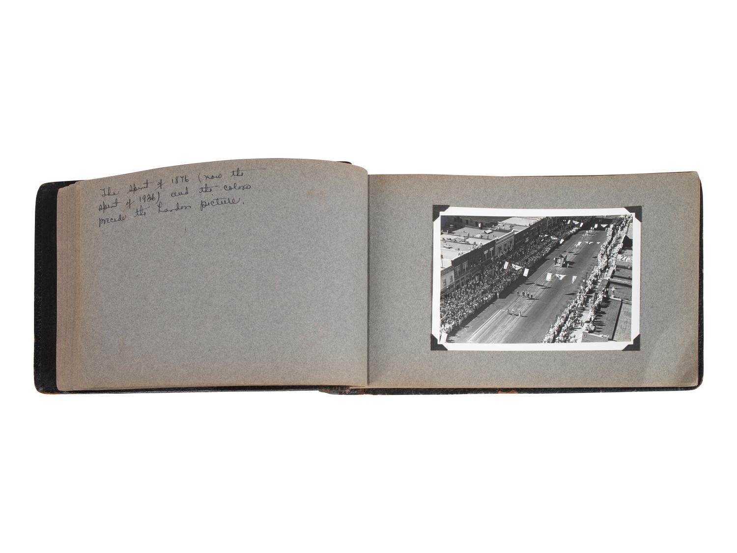 [POLITICS - 1936 ELECTION]. [LANDON, Alfred "Alf" (1887-1987)]. Photographic album from an Alf Landon Parade.