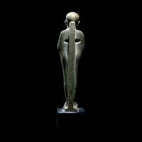 An Egyptian Faience Statuette of Ptah