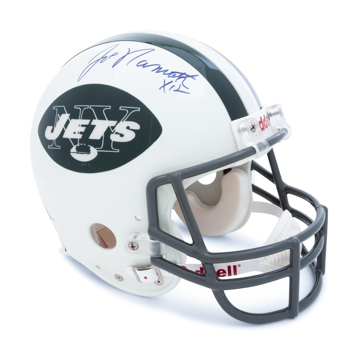 A Joe Namath Signed New York Jets Helmet,