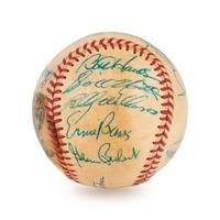 A 1972 Chicago Cubs Team Signed Autograph Baseball (Ernie Banks' Final Season)