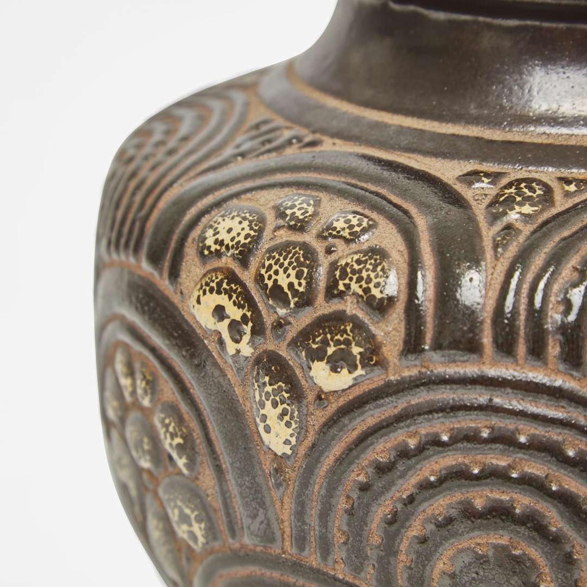 Emile Lenoble (French, 1875-1939) Vase with Incised Decoration, France, circa 1930
