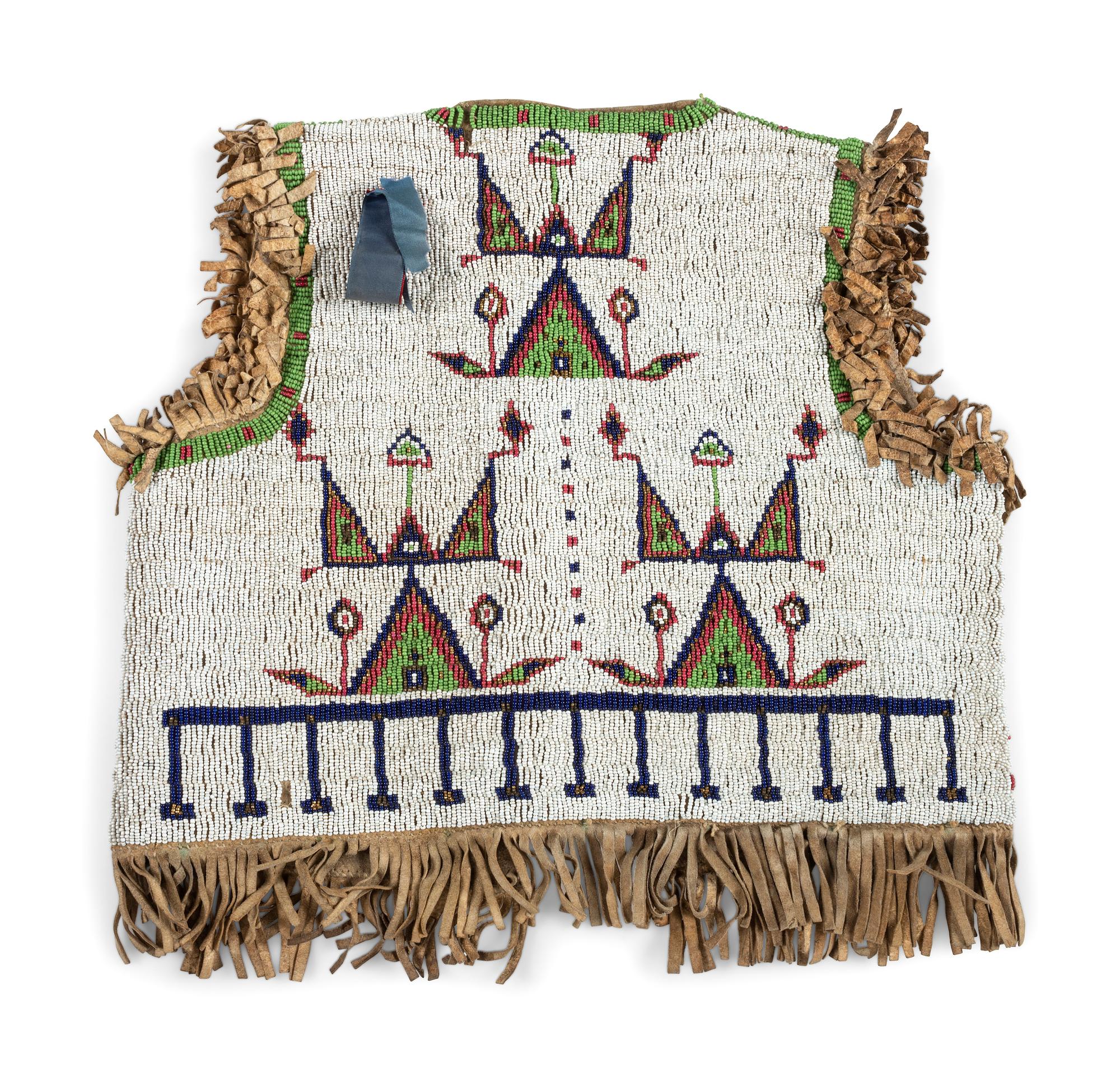 Sioux Child's Beaded Hide Vest