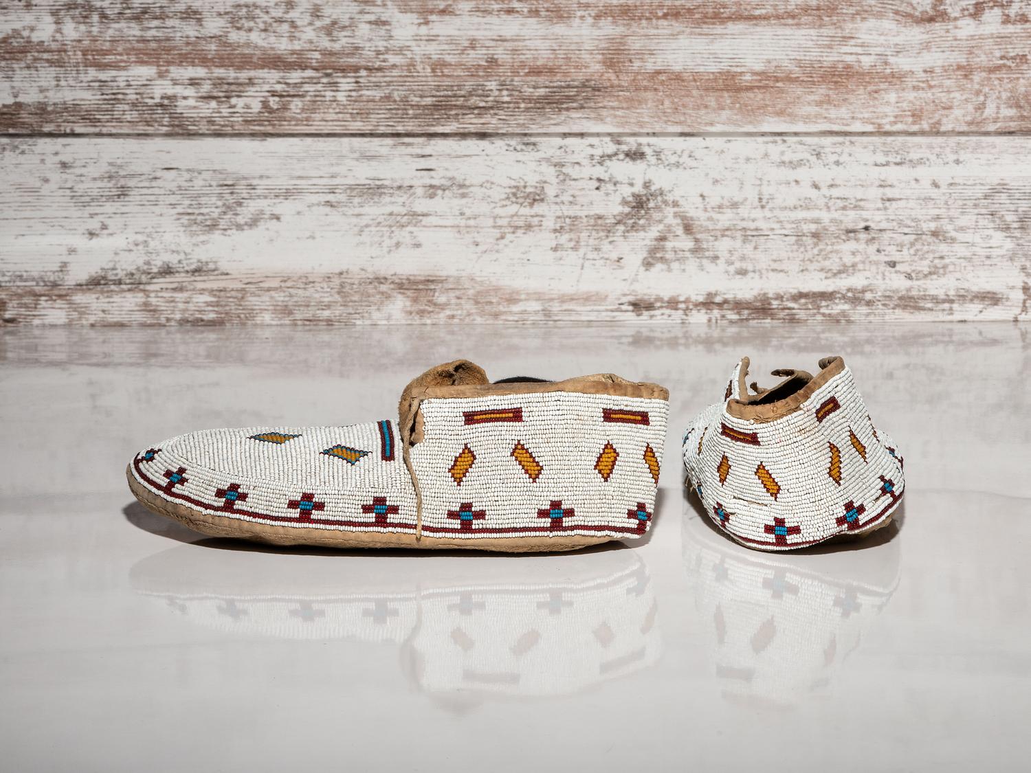 Cree Beaded Moccasins