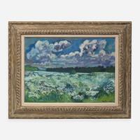 Carl Sprinchorn (American, 1887-1971) Daisy Fields and Clouds