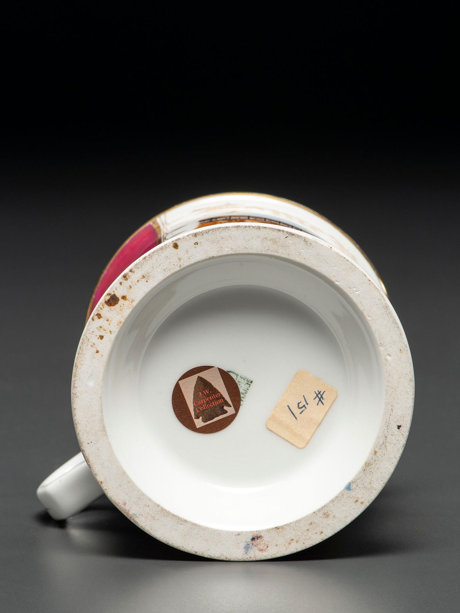 A Baseball Player's Porcelain Occupational Shaving Mug, Possibly Identified to Mickey Heath