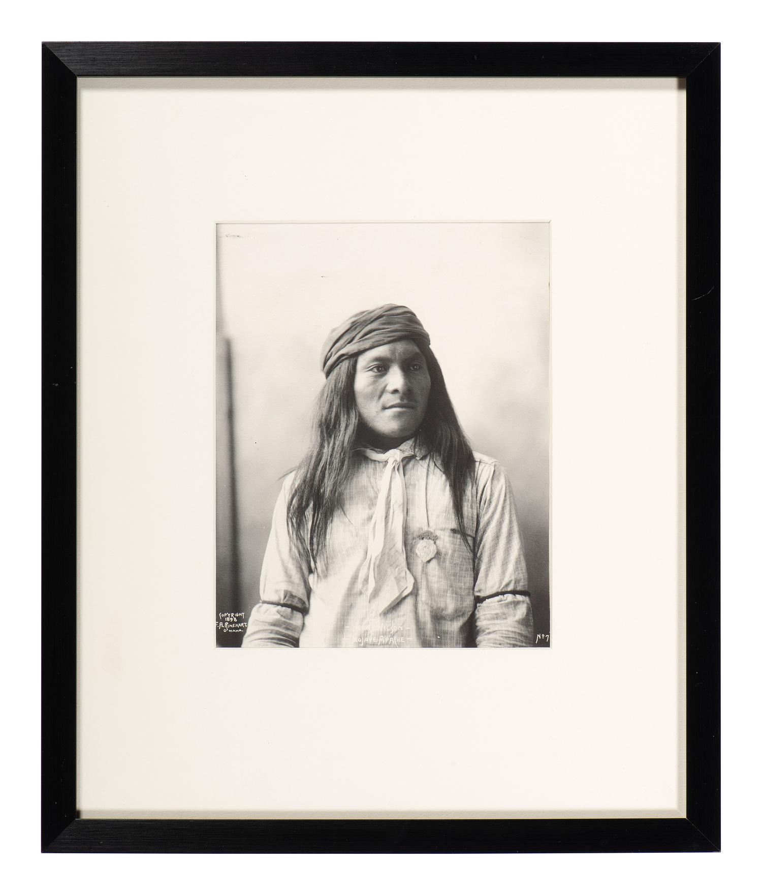 [NATIVE AMERICANS]. RINEHART, F.A. (1861-1928), photographer. A group of 2 platinum photographs, incl. Henry Wilson and Six Toes. Omaha, NE, 1898-1899.