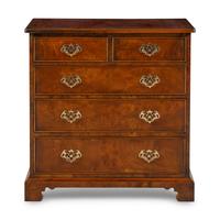 A George II Style Walnut Chest of Drawers