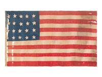 [FLAGS]. 20-star American flag. Ca 1876 or later.