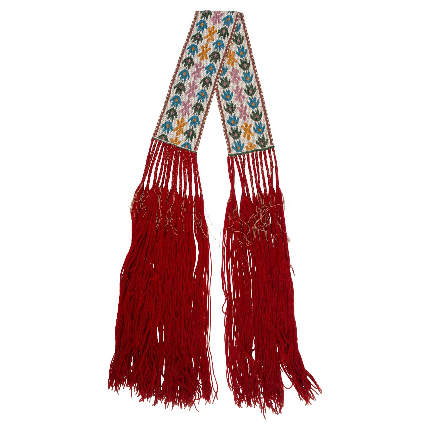 Potawatomi Loom-Beaded Sash