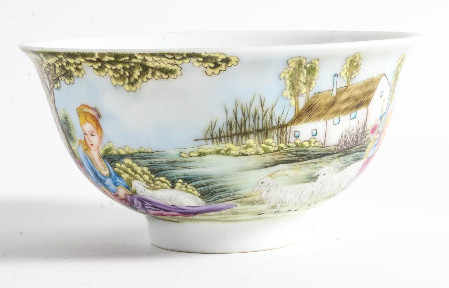 A Chinese Famille Rose 'Lady' Porcelain Bowl
