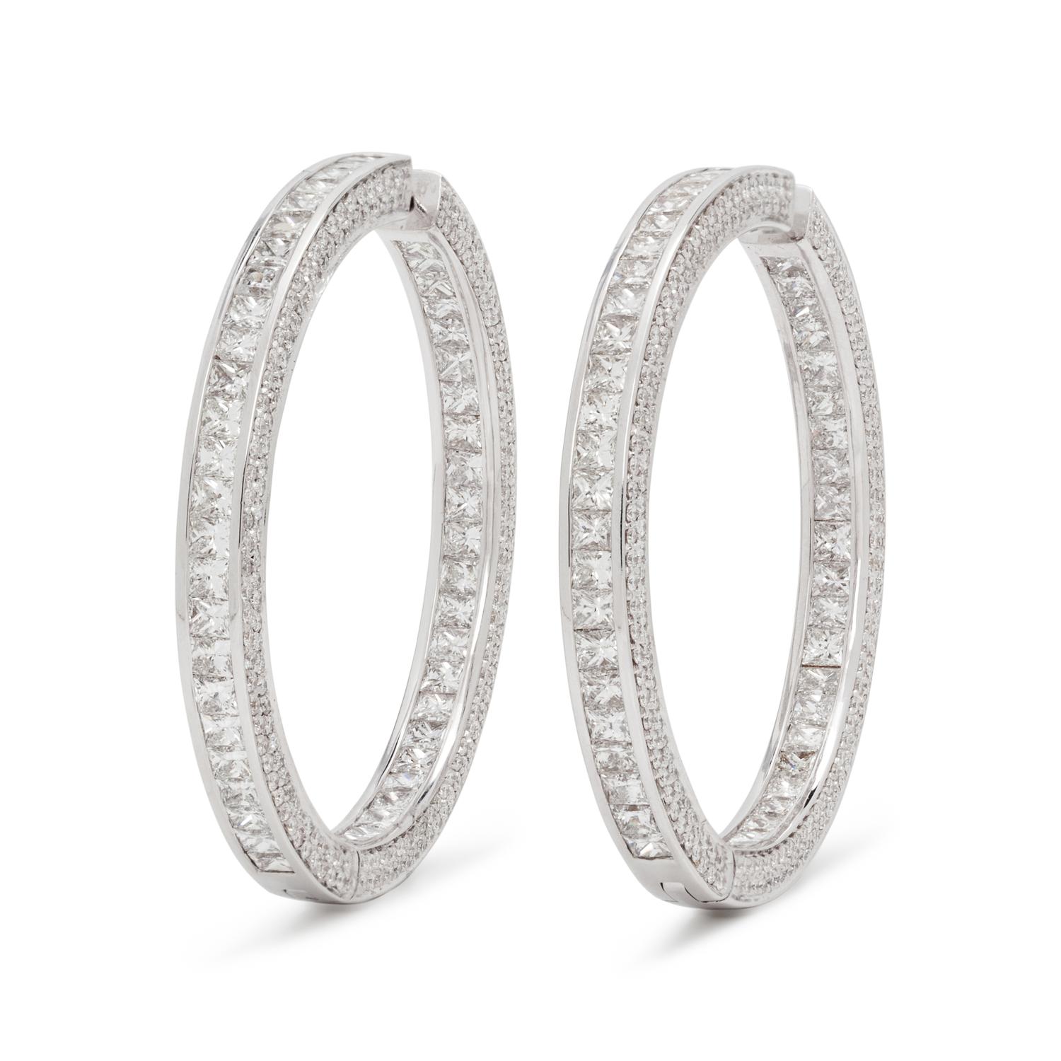 DIAMOND HOOP EARRINGS