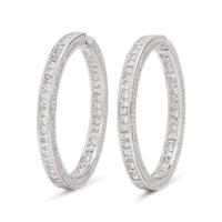 DIAMOND HOOP EARRINGS