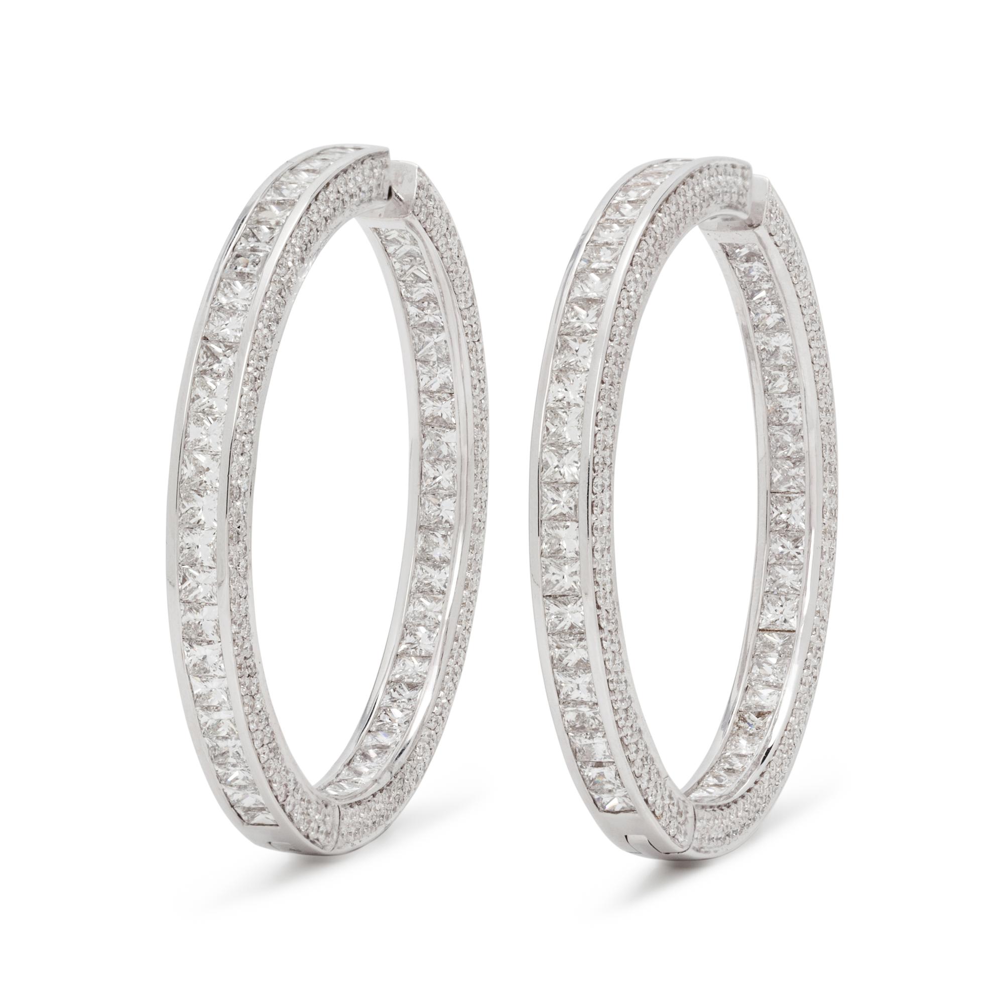 DIAMOND HOOP EARRINGS