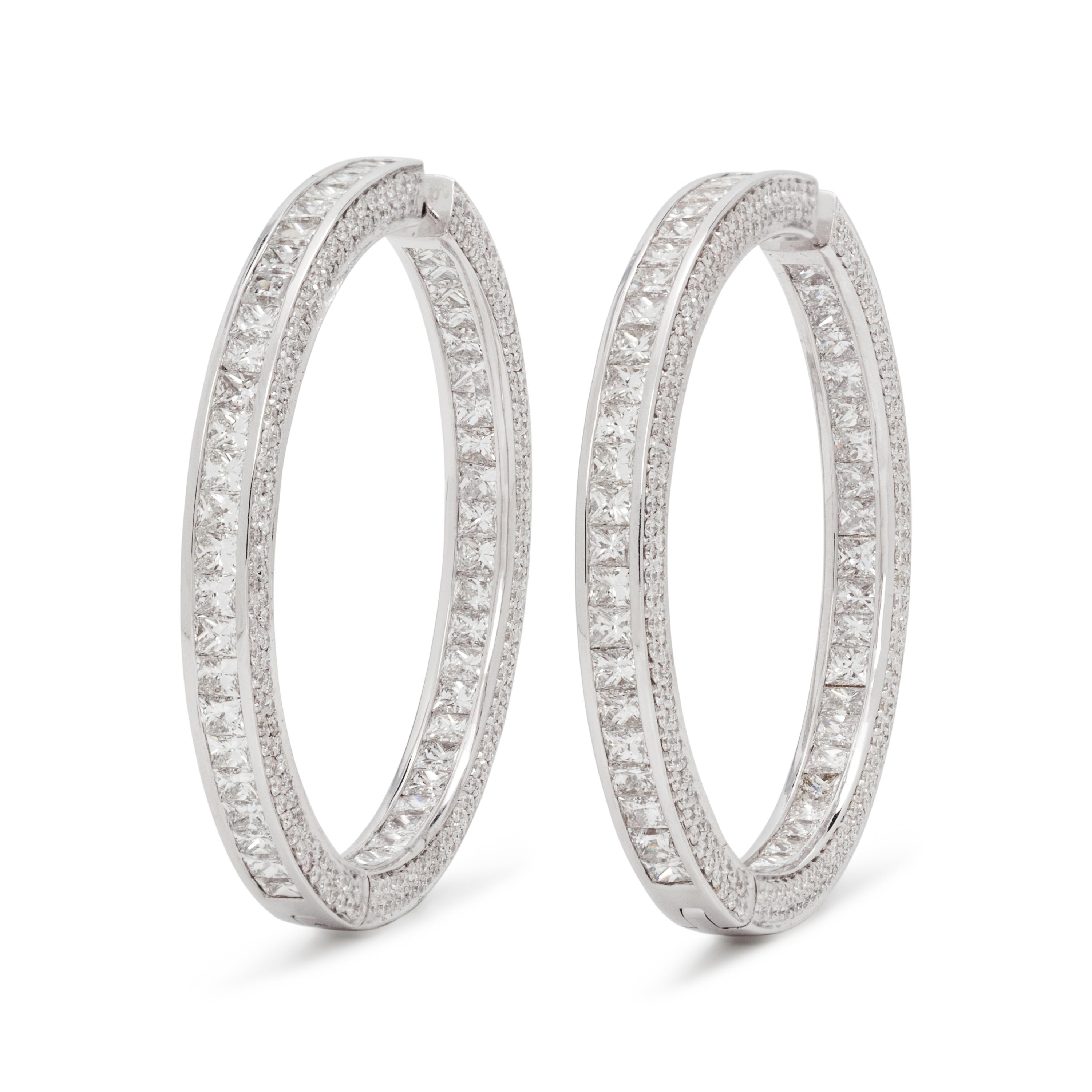 DIAMOND HOOP EARRINGS