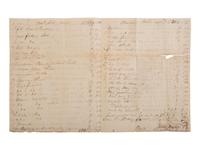 [ENSLAVEMENT & ABOLITION]. A group of 6 estate documents listing individual enslaved persons, most by name. Bourbon County, KY, 1815-1829.