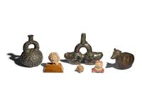 Six Pre-Columbian Terracotta Vessels and Figures