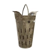 A Zinc Basket 15.5" W x 10.25" D x 27" H — France, Circa 1940