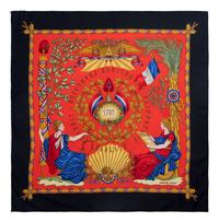 Three Hermès 90cm Silk Scarves