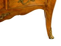 A Louis XV Style Gilt Bronze Mounted Various Woods Commode